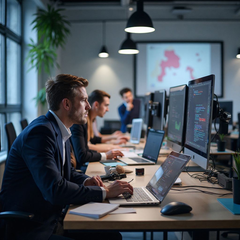 Echipa noastră în birou